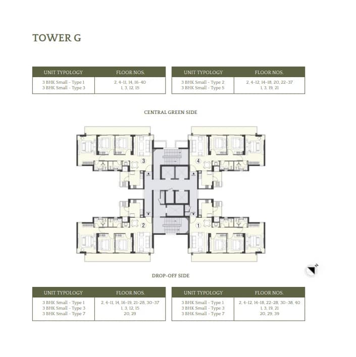 Tower G floor plan