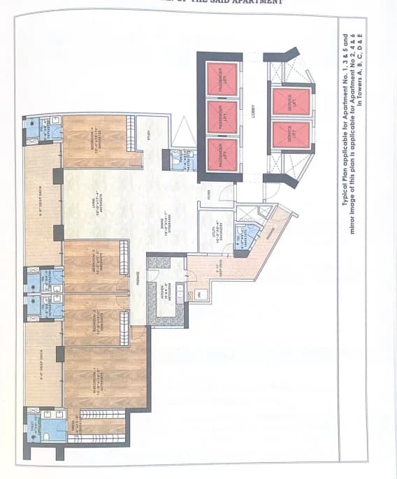 4 BHK floor plan