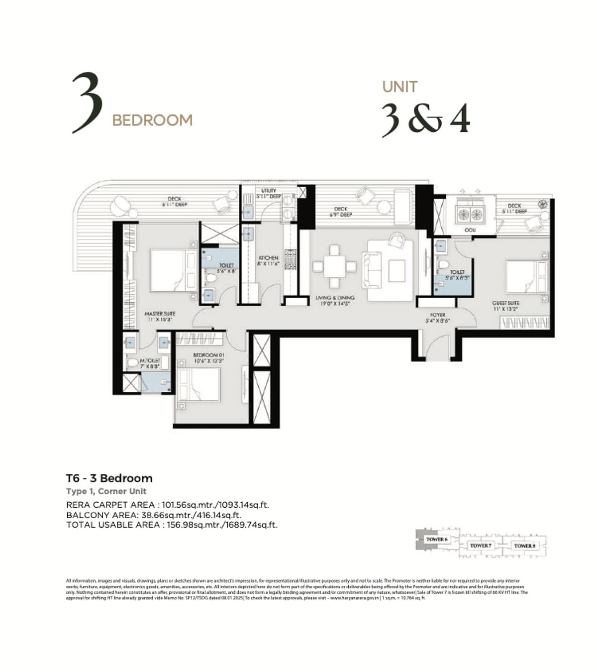 4 BHK floor plan