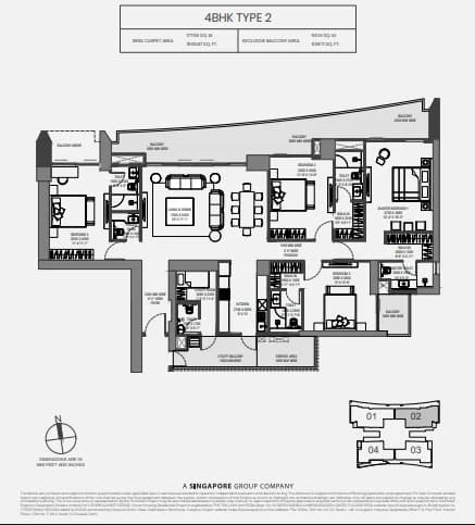 4bhk-type-2 floor plan