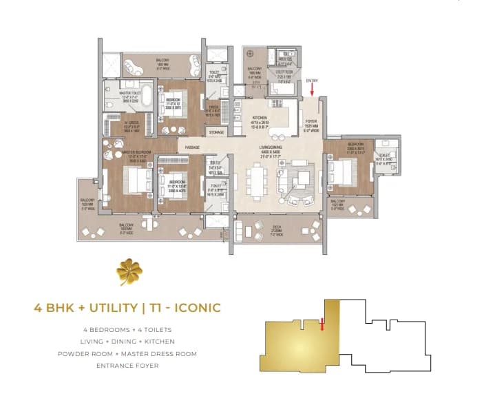 4bhk floor plan