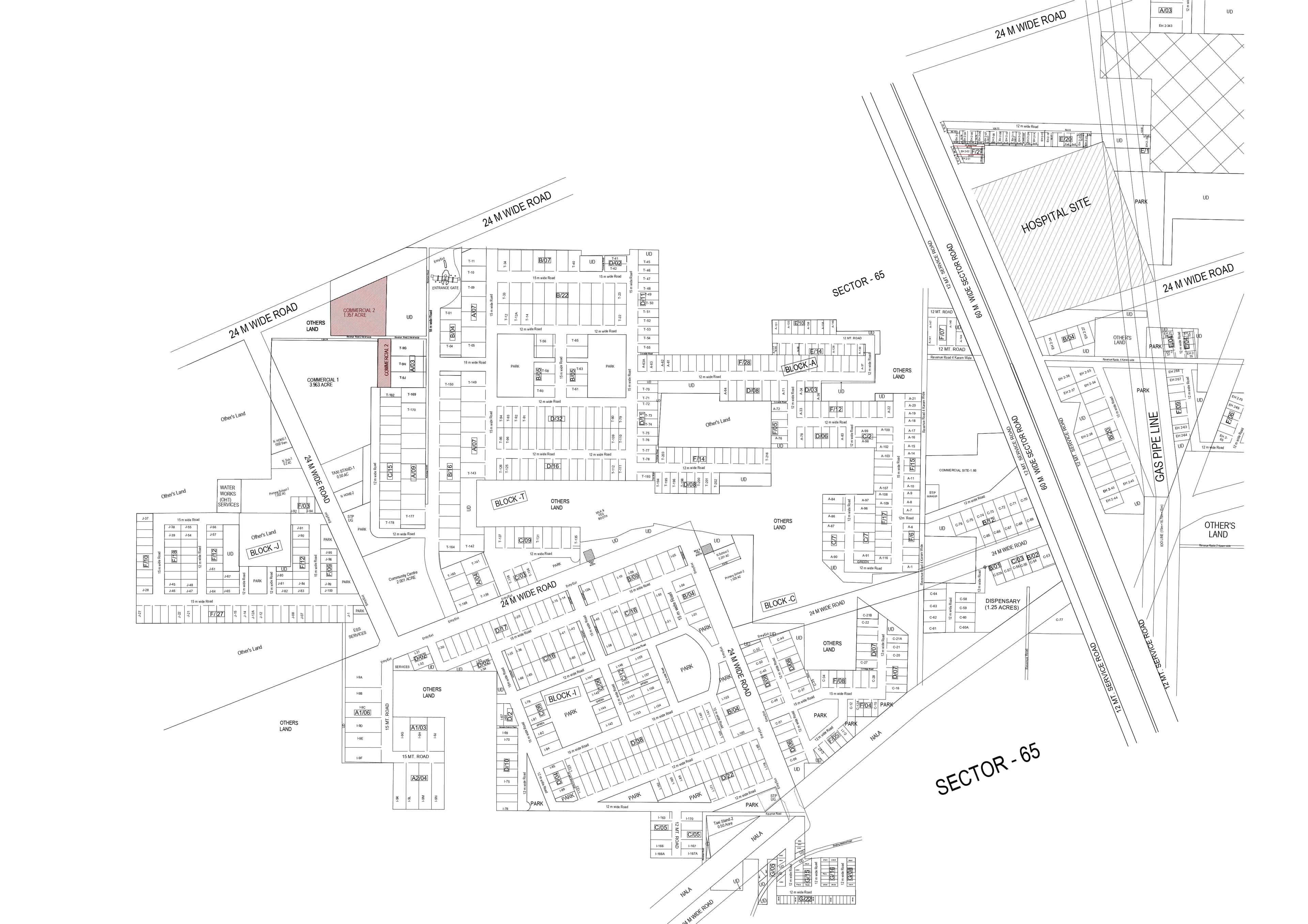 Emaar Emerald Hills sector map