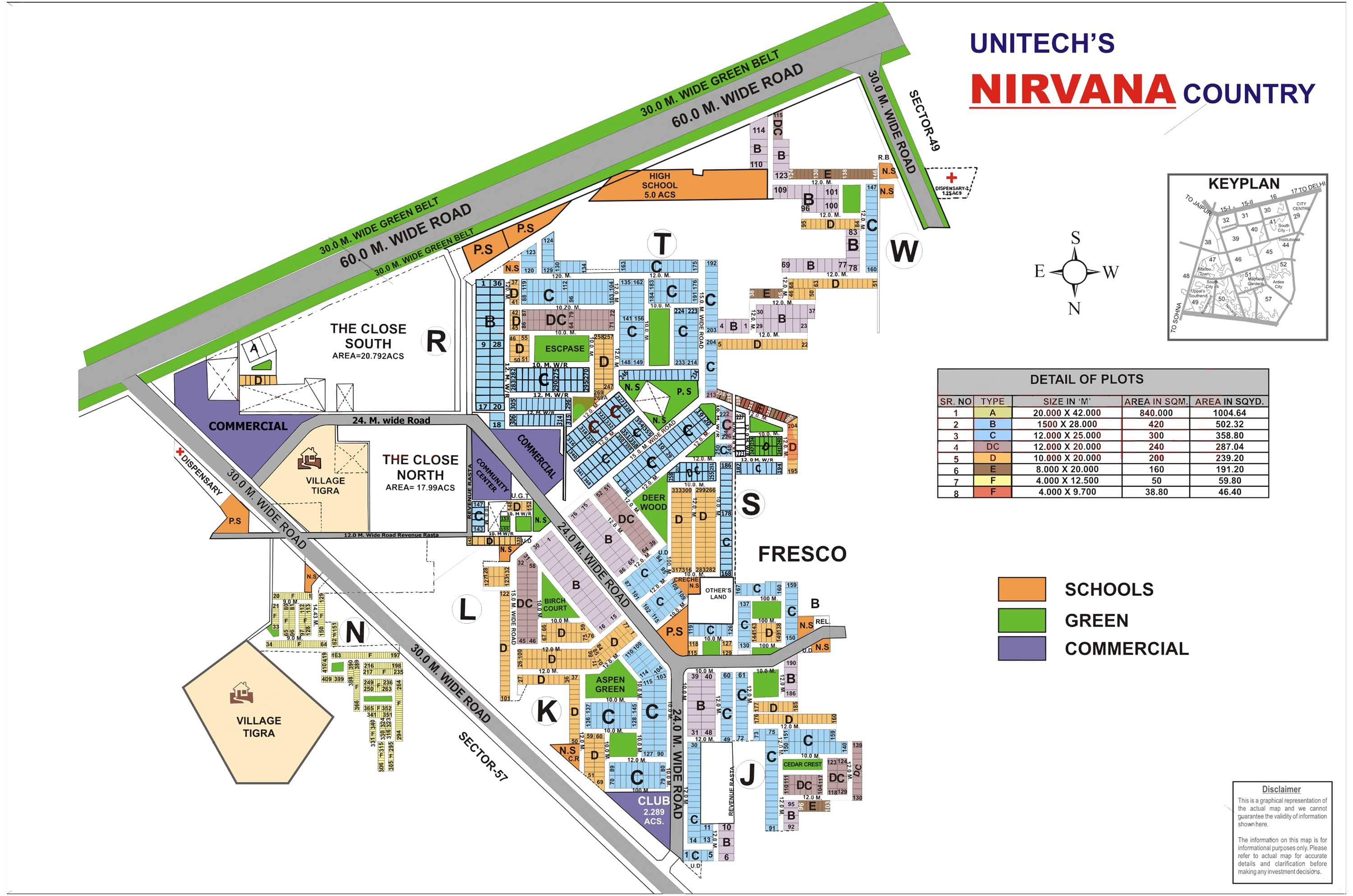 Nirvana Country sector map