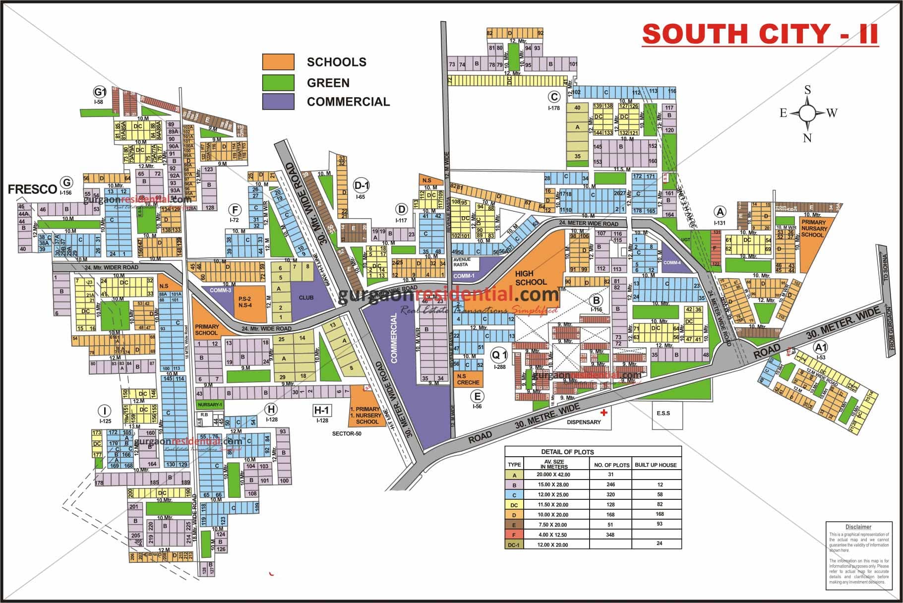 South City 2 sector map