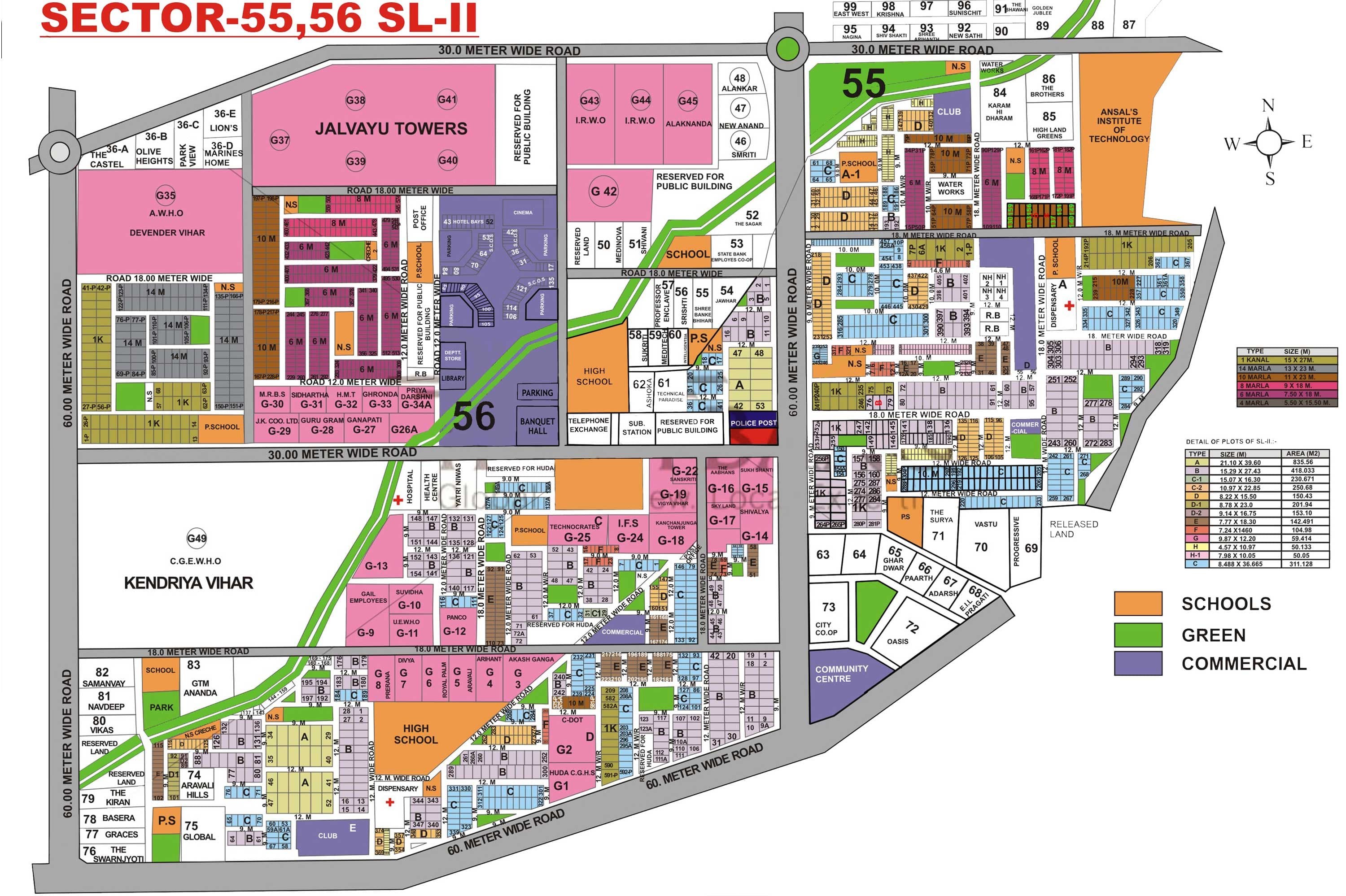 Sushant Lok 2 sector map