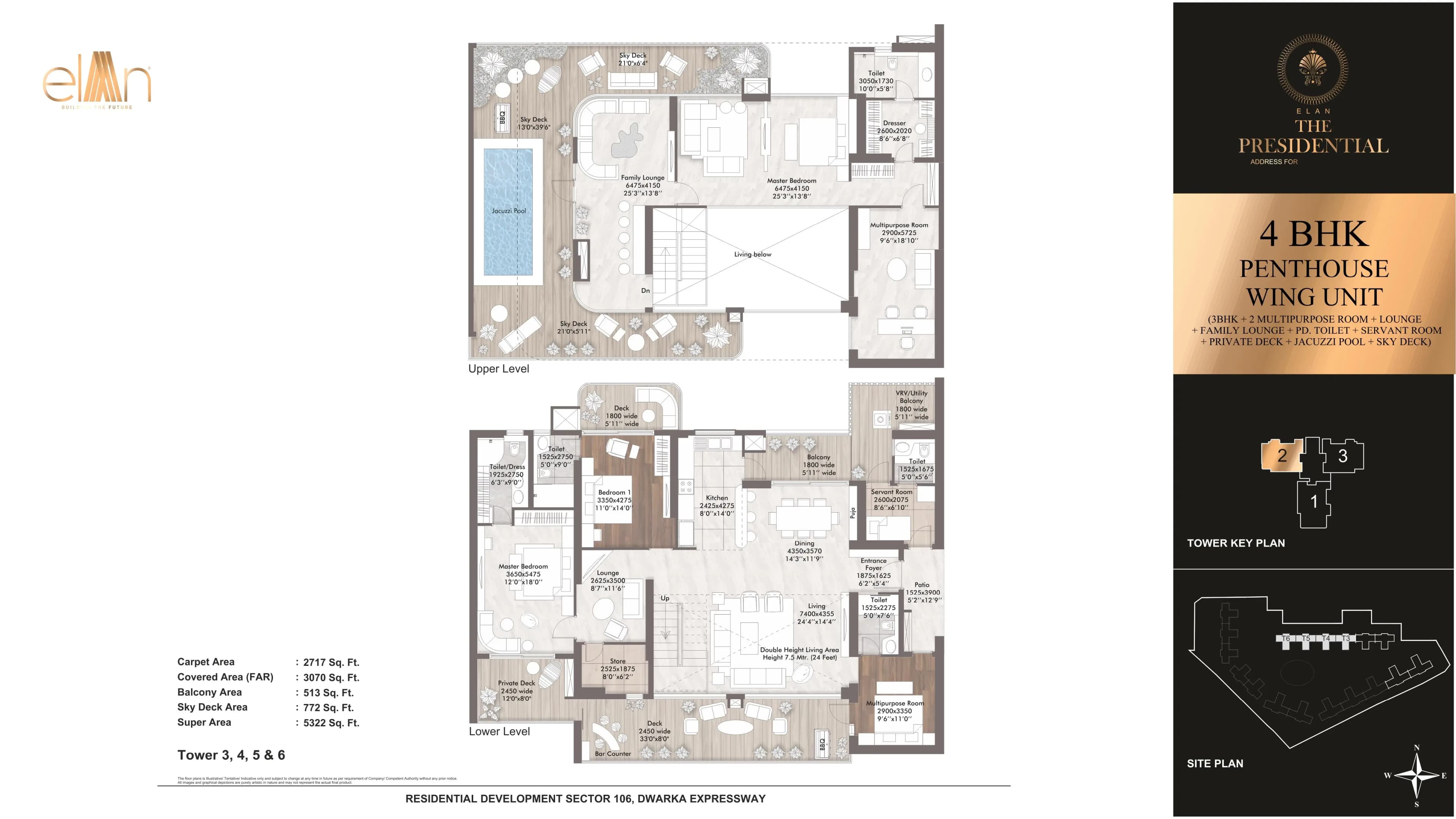 4 BHK floor plan