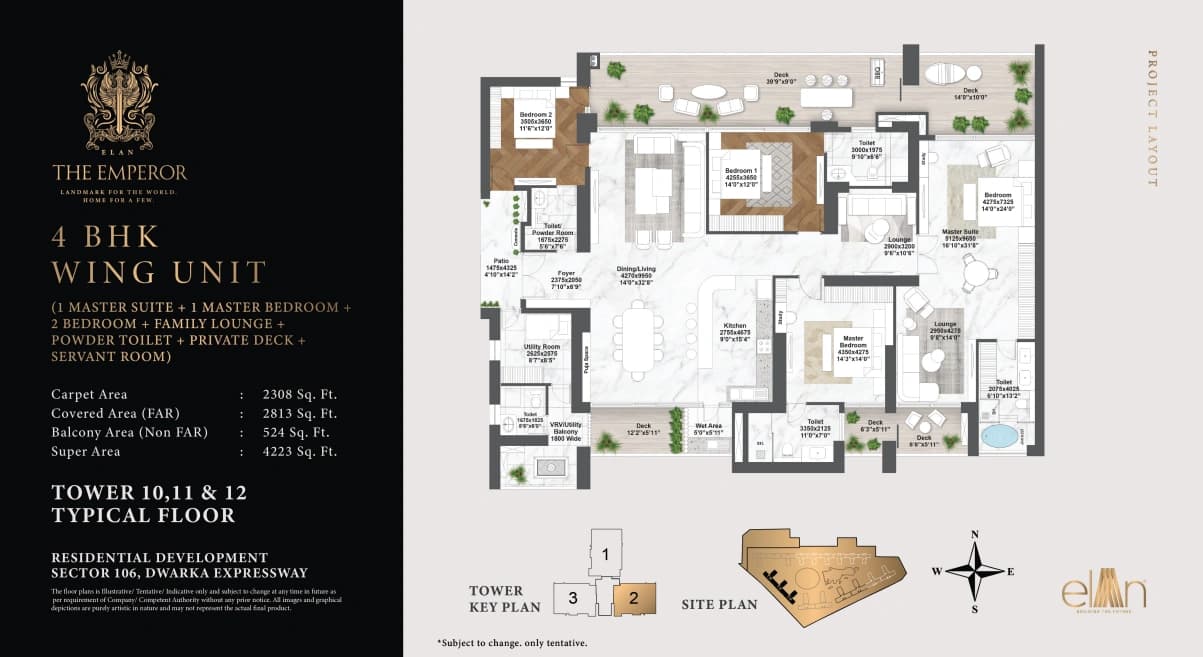 4 BHK floor plan