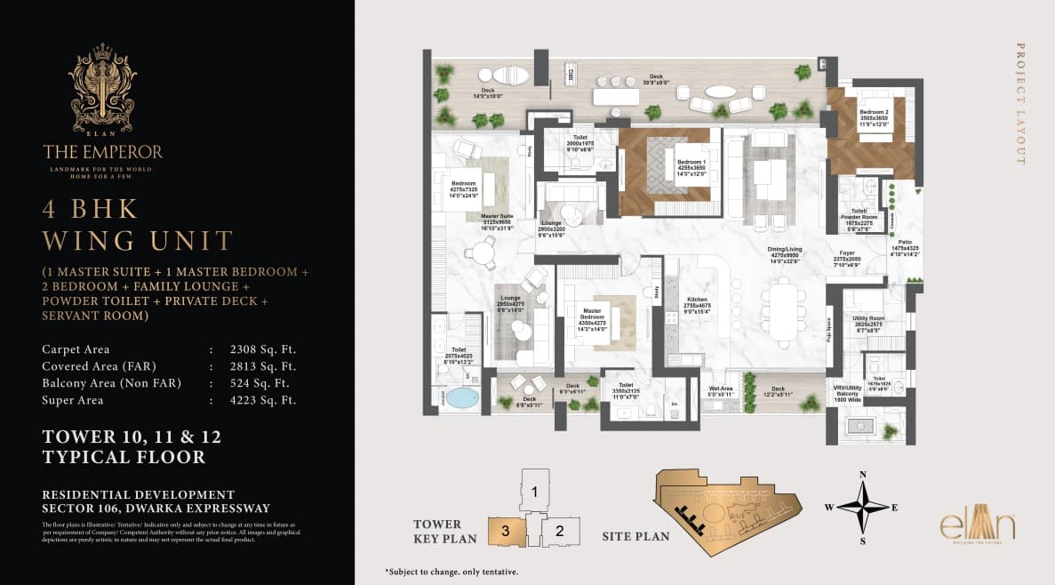4 BHK floor plan