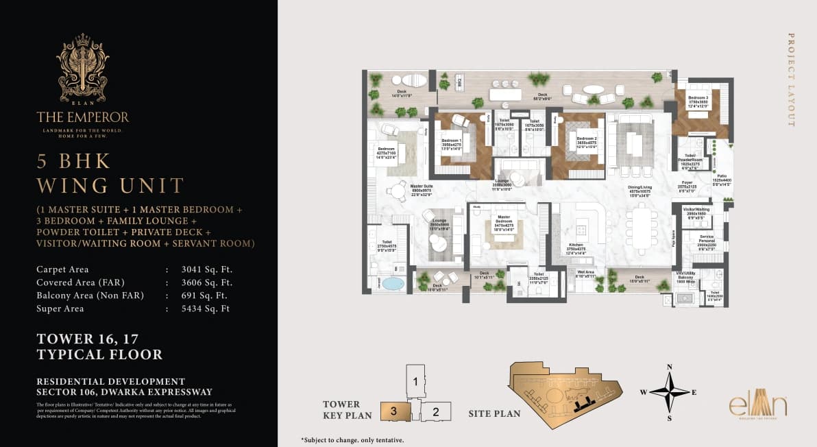 5 BHK floor plan