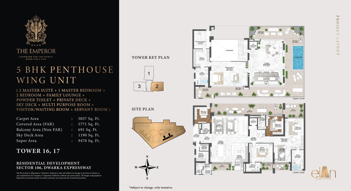 5 BHK floor plan