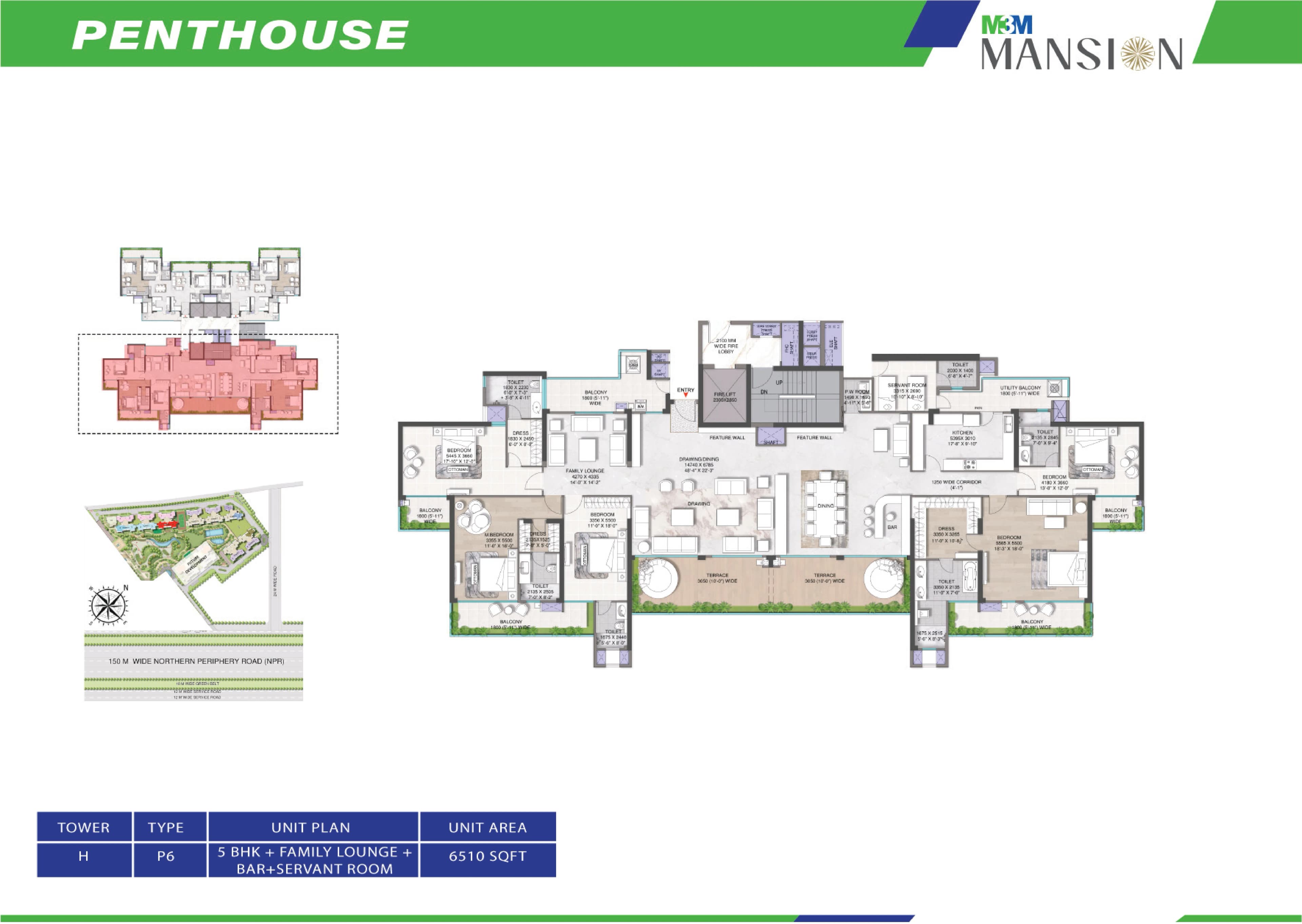 5 BHK floor plan