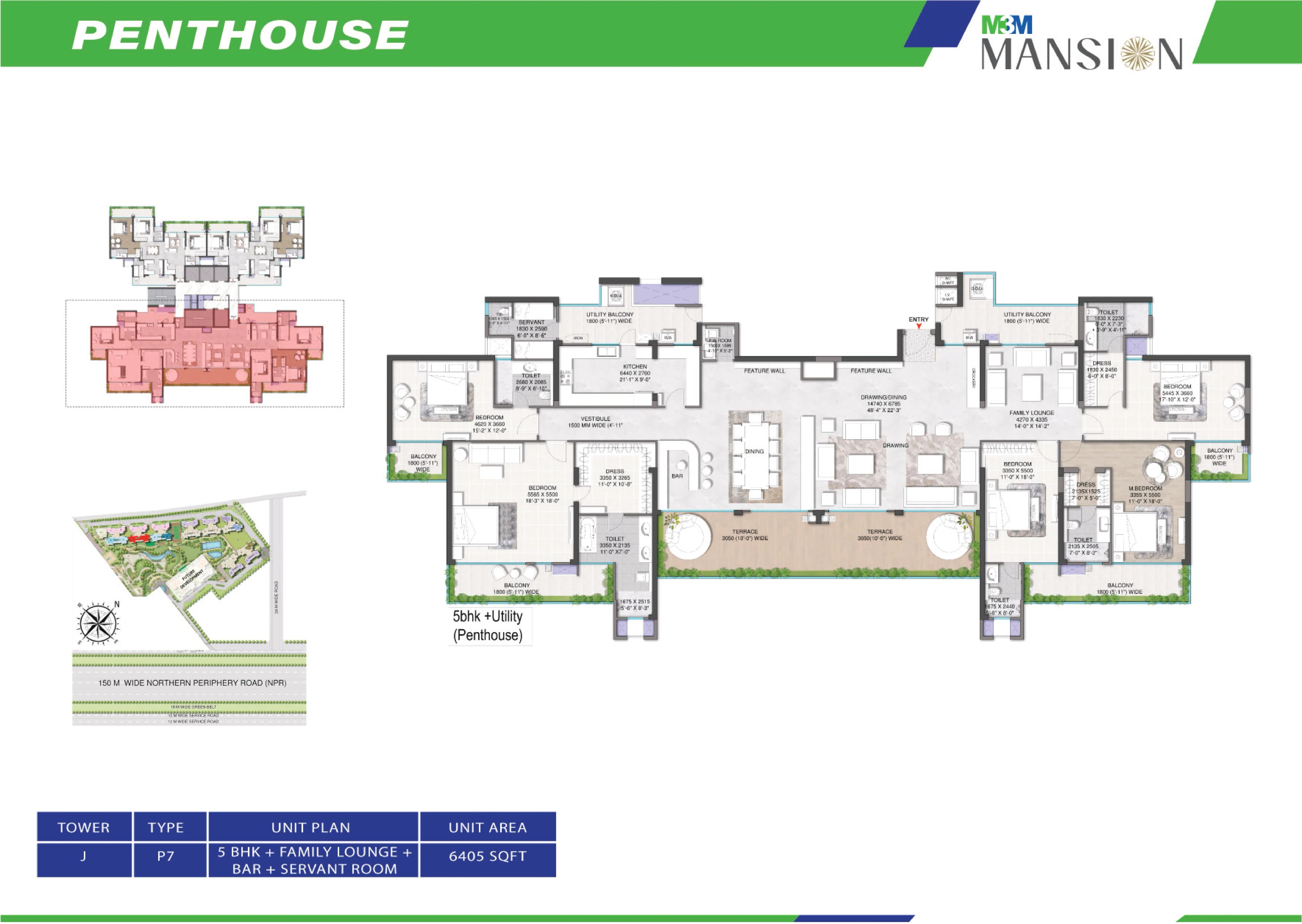 5 BHK floor plan