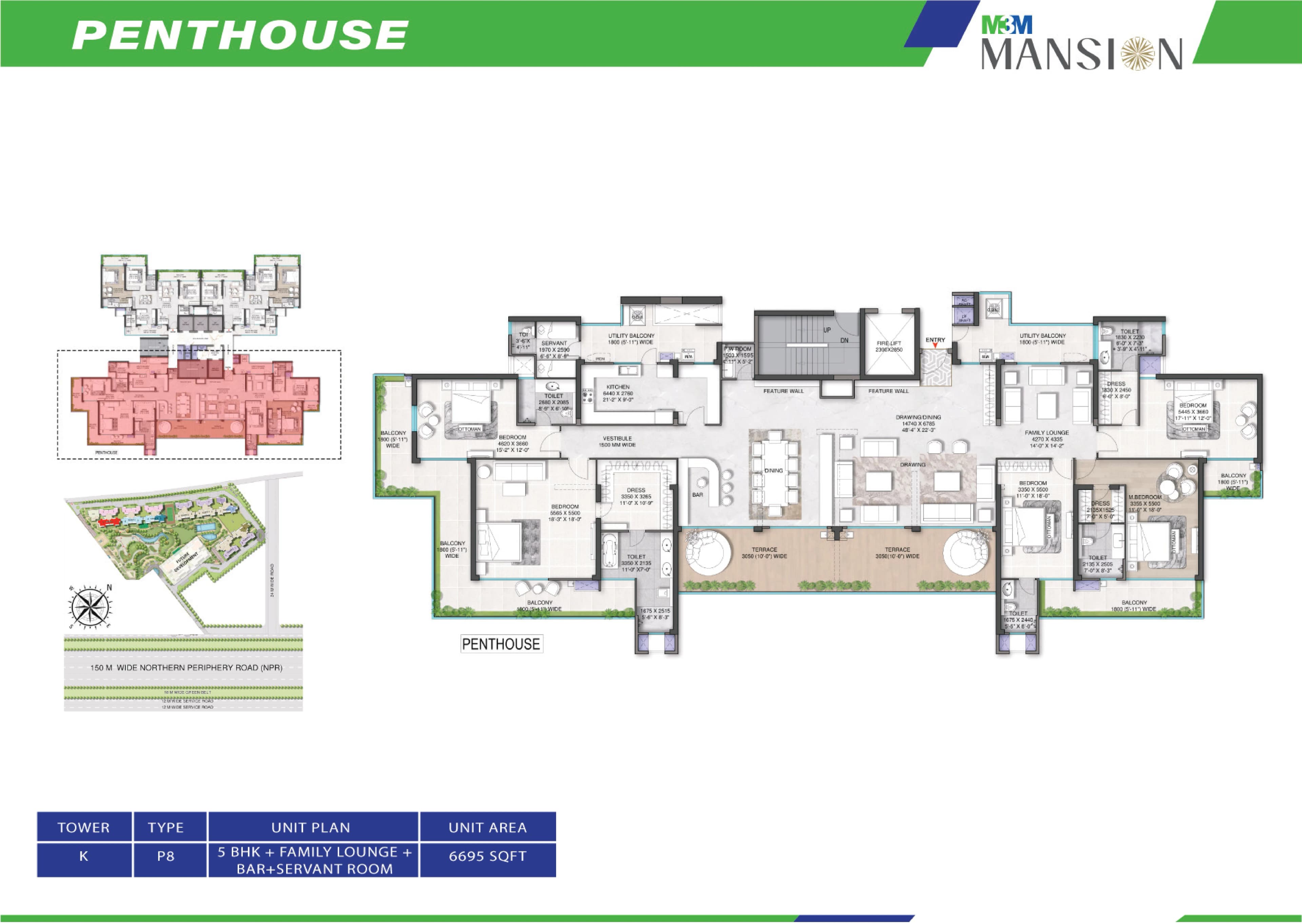 5 BHK floor plan