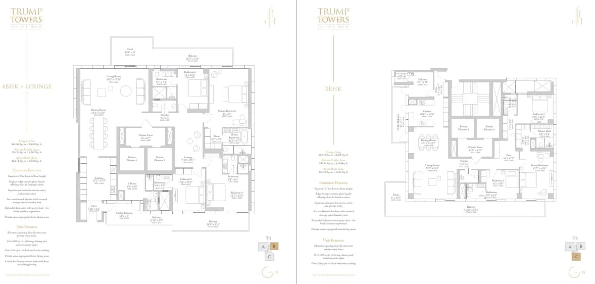 4 BHK floor plan