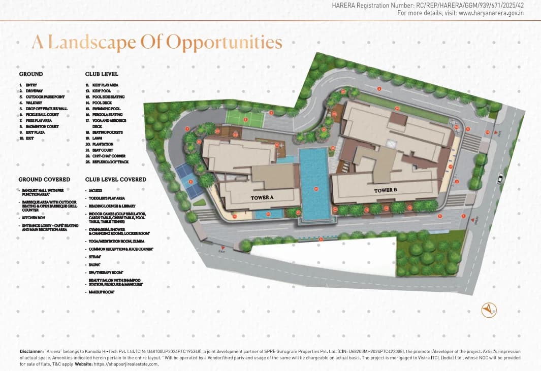 Main Site floor plan