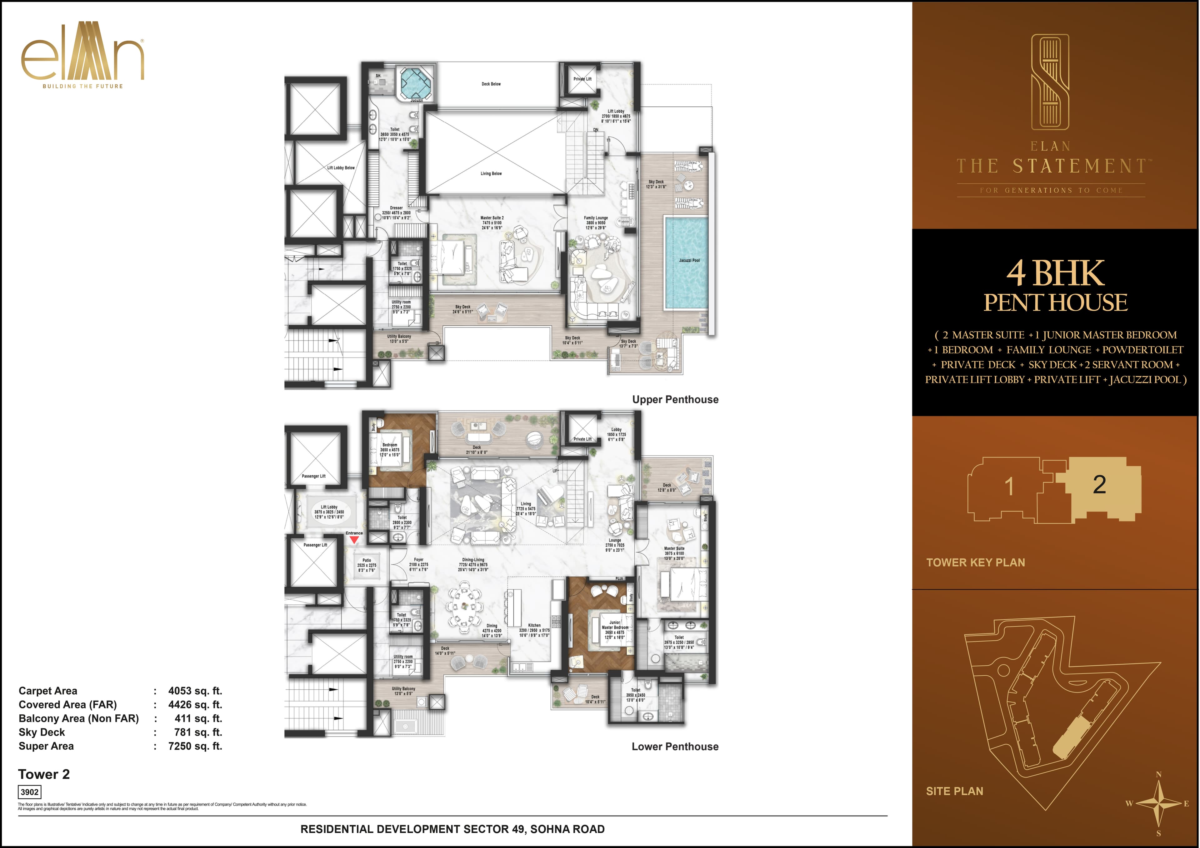 4 BHK floor plan