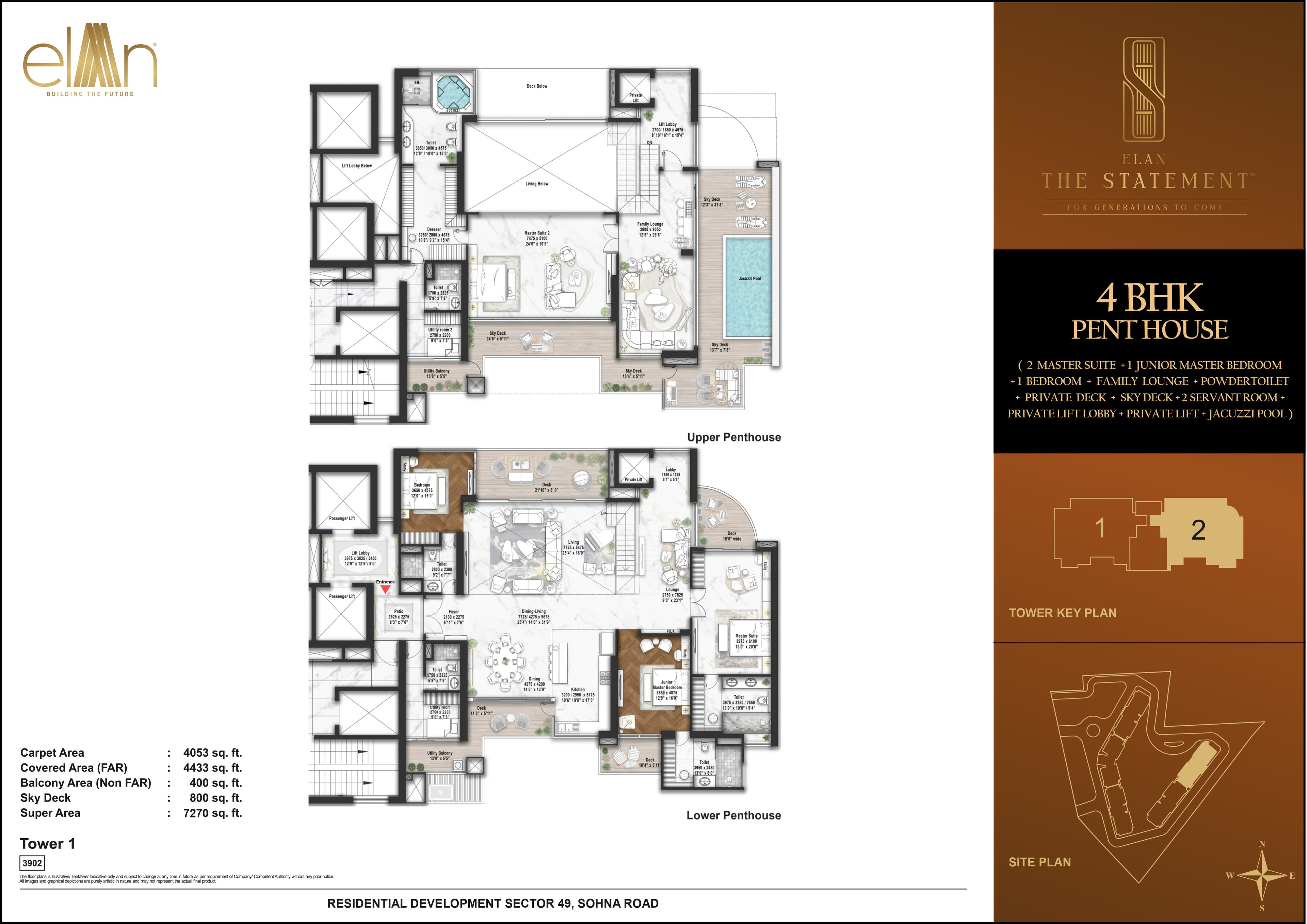 4 BHK floor plan