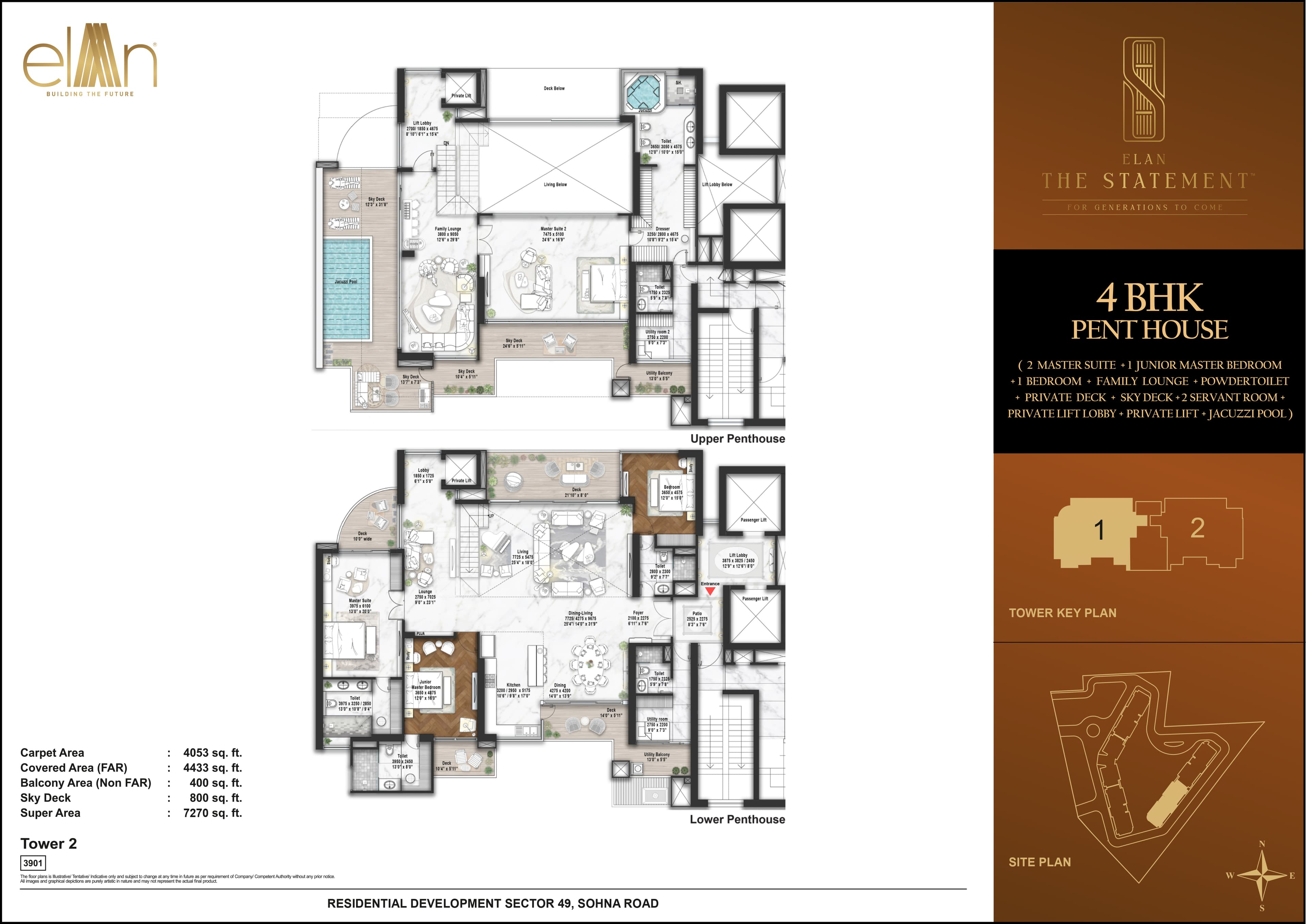 4 BHK floor plan