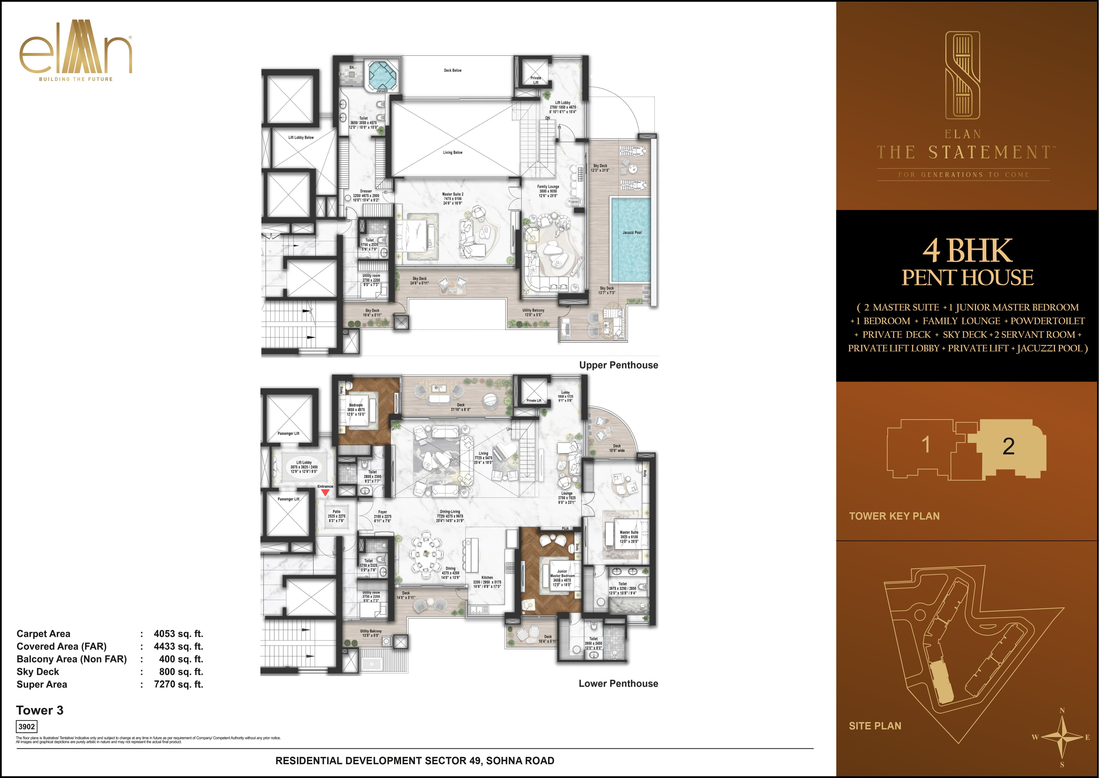 4 BHK floor plan