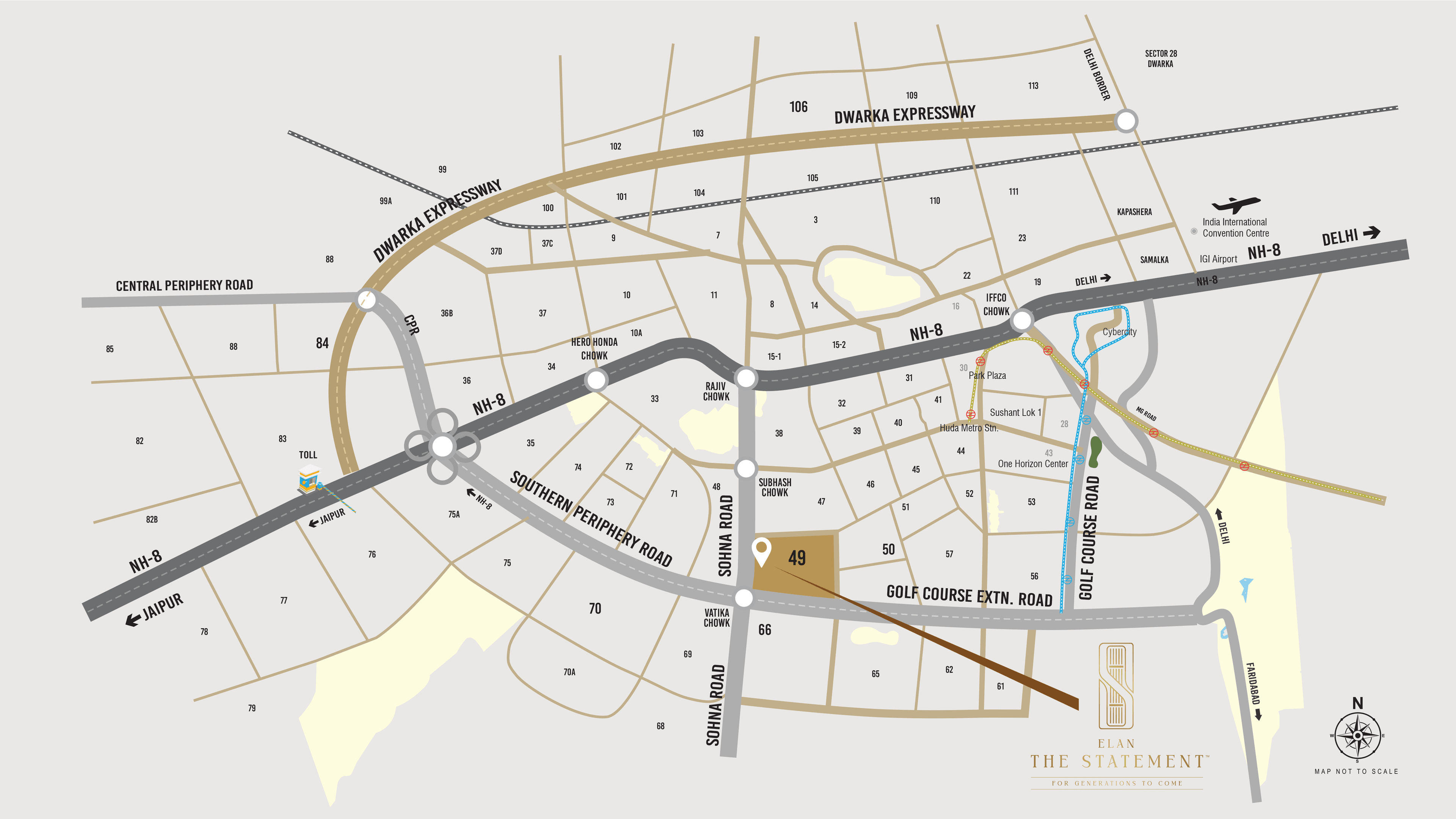 Elan The Statement , Sector 49, Sohna Road Gurgaon – sector 49, gurgaon